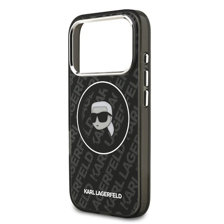 Apple iPhone 17 Pro Max Kılıf Karl Lagerfeld Orjinal Lisanslı IML Baskılı KL Heads Kapak