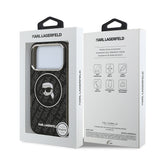 Apple iPhone 17 Pro Max Kılıf Karl Lagerfeld Orjinal Lisanslı IML Baskılı KL Heads Kapak