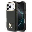 Apple iPhone 17 Pro Max Kılıf Karl Lagerfeld Orjinal Lisanslı M-safe Şarj Özellikli Gold Kamera Çerçeveli KHEAD Metal Logolu PU Deri Kapak