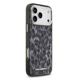 Apple iPhone 17 Pro Max Kılıf Karl Lagerfeld Orjinal Lisanslı M-safe Şarj Özellikli IML Leopar Baskılı Kapak