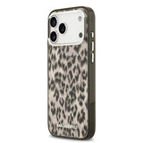 Apple iPhone 17 Pro Max Kılıf Karl Lagerfeld Orjinal Lisanslı M-safe Şarj Özellikli IML Leopar Baskılı Kapak