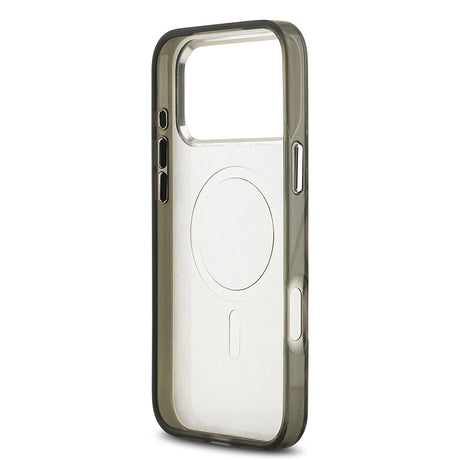 Apple iPhone 17 Pro Max Kılıf Karl Lagerfeld Orjinal Lisanslı M-safe Şarj Özellikli IML Leopar Baskılı Kapak