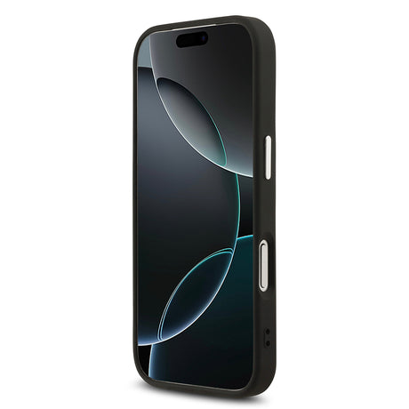 Apple iPhone 17 Pro Max Kılıf Karl Lagerfeld Orjinal Lisanslı M-safe Şarj Özellikli Metal Kamera ve Buton Tasarımlı Choupette PU Deri Kapak