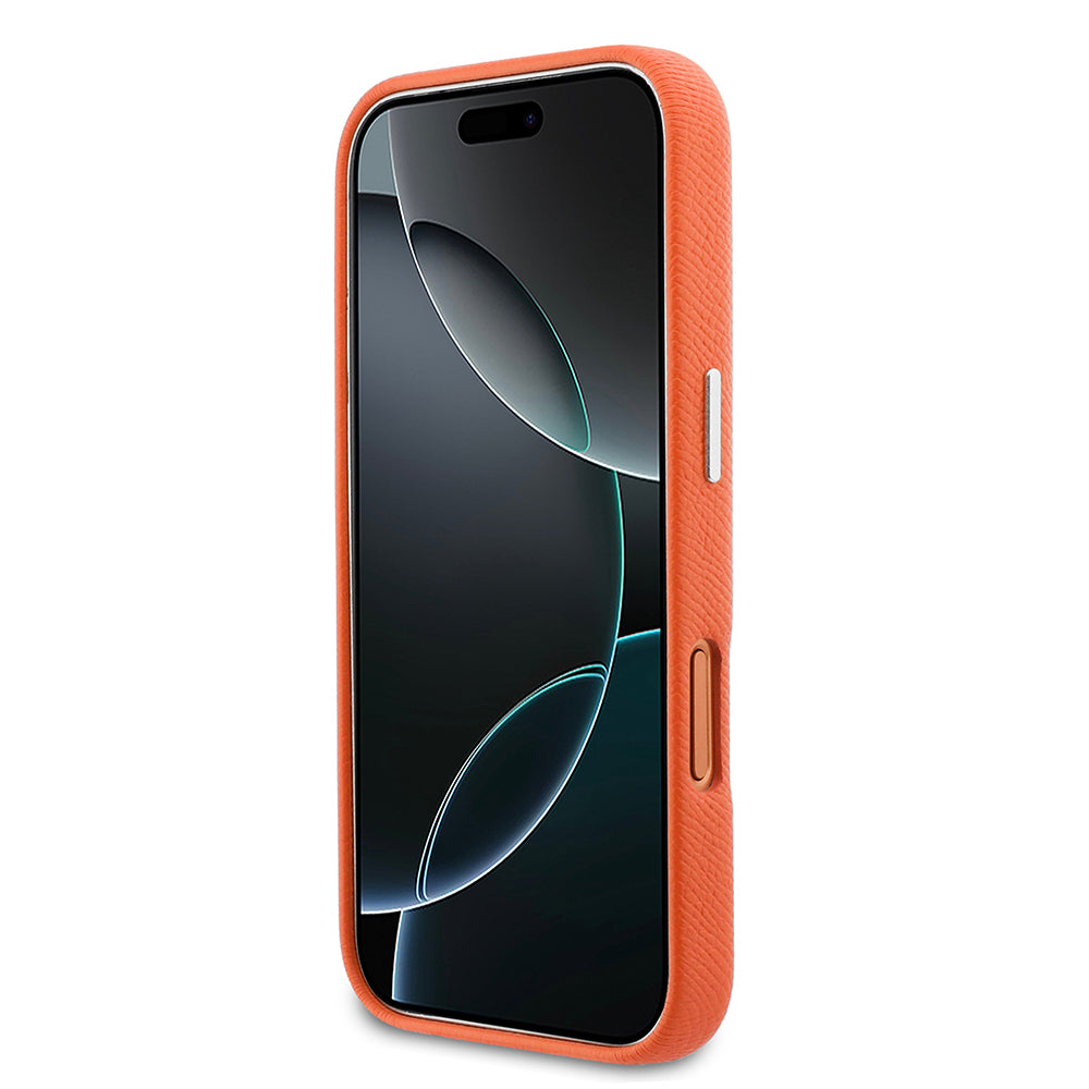Apple iPhone 17 Pro Max Kılıf Karl Lagerfeld Orjinal Lisanslı M-safe Şarj Özellikli Metal Kamera ve Buton Tasarımlı K&C Head Logolu PU Deri Kapak