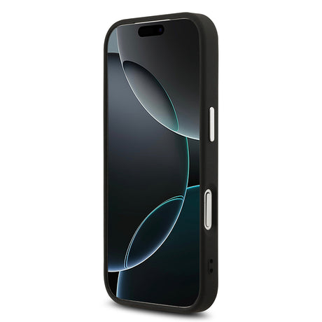 Apple iPhone 17 Pro Max Kılıf Karl Lagerfeld Orjinal Lisanslı M-safe Şarj Özellikli Metal Kamera ve Buton Tasarımlı K&C PU Deri Kapak