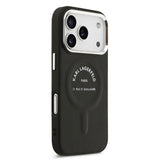 Apple iPhone 17 Pro Max Kılıf Karl Lagerfeld Orjinal Lisanslı M-safe Şarj Özellikli Metal Kamera ve Buton Tasarımlı Paris RSG PU Deri Kapak