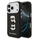 Apple iPhone 17 Pro Max Kılıf Karl Lagerfeld Orjinal Lisanslı Metal Logolu K&C Heads Pin Kapak
