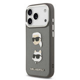 Apple iPhone 17 Pro Max Kılıf Karl Lagerfeld Orjinal Lisanslı Metal Logolu K&C Heads Pin Kapak