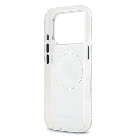 Apple iPhone 17 Pro Max Kılıf Karl Lagerfeld Orjinal Lisanslı Parlayan Simli Karl & Choupette Heads Kapak