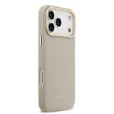 Apple iPhone 17 Pro Max Kılıf Lacoste Orjinal Lisanslı M-safe Şarj Özellikli Champs Elysees PU Deri Tasarımlı Kapak