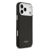 Apple iPhone 17 Pro Max Kılıf Lacoste Orjinal Lisanslı M-safe Şarj Özellikli Champs Elysees PU Deri Tasarımlı Kapak
