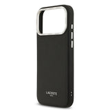 Apple iPhone 17 Pro Max Kılıf Lacoste Orjinal Lisanslı M-safe Şarj Özellikli Champs Elysees PU Deri Tasarımlı Kapak