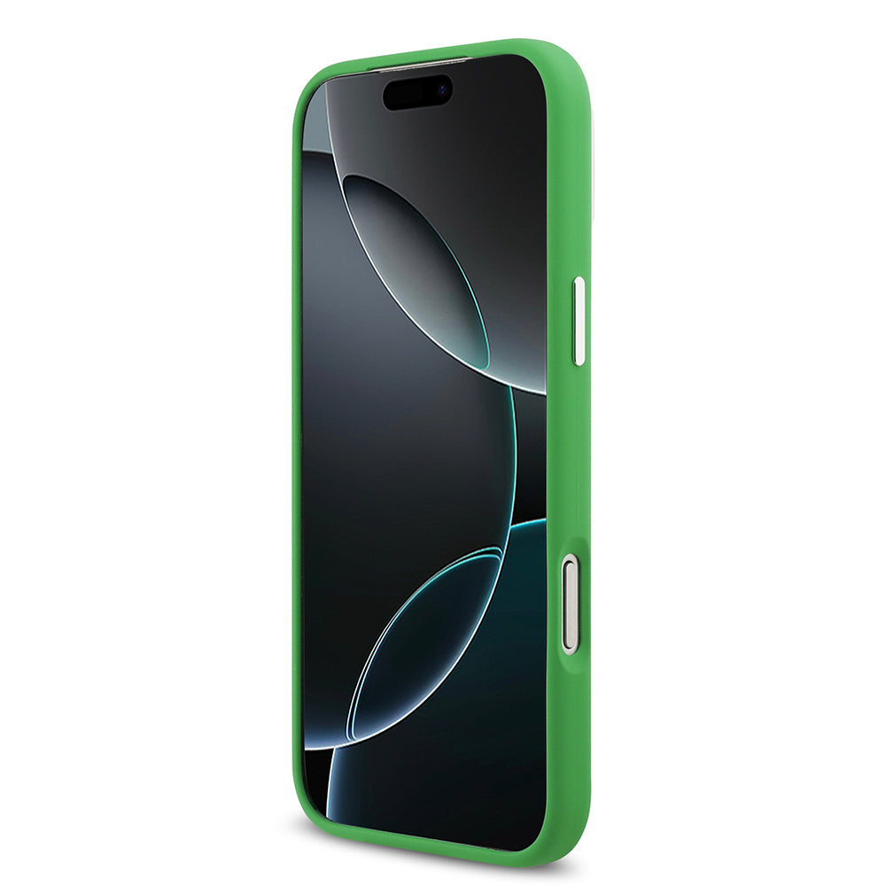 Apple iPhone 17 Pro Max Kılıf Lacoste Orjinal Lisanslı M-safe Şarj Özellikli İkonik Logolu Metal Kamera Çerçeveli Silikon Kapak