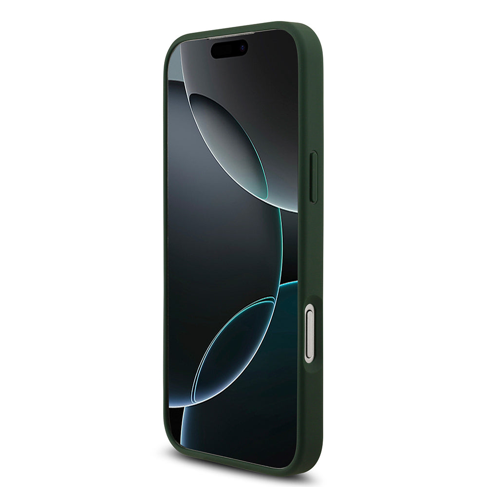 Apple iPhone 17 Pro Max Kılıf Lacoste Orjinal Lisanslı M-safe Şarj Özellikli PU Deri Tasarımlı Metal Logolu Kapak