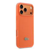 Apple iPhone 17 Pro Max Kılıf Lacoste Orjinal Lisanslı M-safe Şarj Özellikli PU Pike Desenli Metal Logolu Kapak