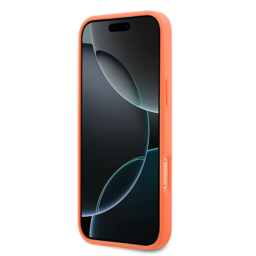 Apple iPhone 17 Pro Max Kılıf Lacoste Orjinal Lisanslı M-safe Şarj Özellikli PU Pike Desenli Metal Logolu Kapak
