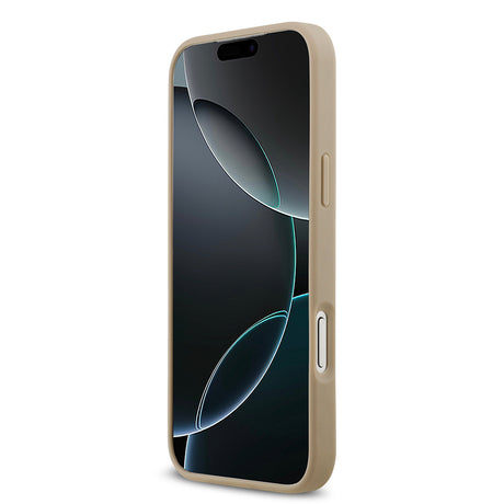 Apple iPhone 17 Pro Max Kılıf Lacoste Orjinal Lisanslı M-safe Şarj Özellikli PU Pike Desenli Metal Logolu Kartlıklı Kapak