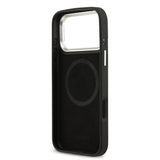 Apple iPhone 17 Pro Max Kılıf Lacoste Orjinal Lisanslı M-safe Şarj Özellikli PU Pike Desenli Standlı Metal Logolu Kapak