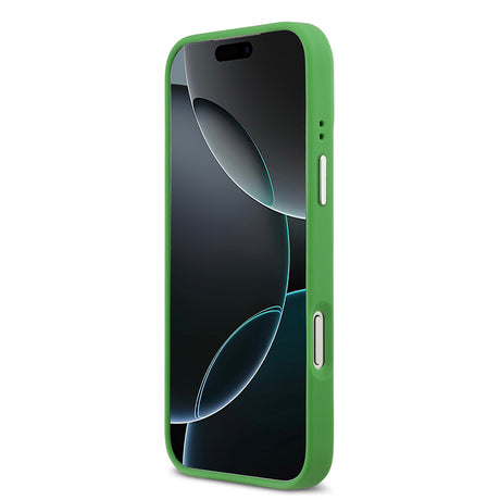 Apple iPhone 17 Pro Max Kılıf Lacoste Orjinal Lisanslı M-safe Şarj Özellikli PU Pike Desenli Standlı Metal Logolu Kapak