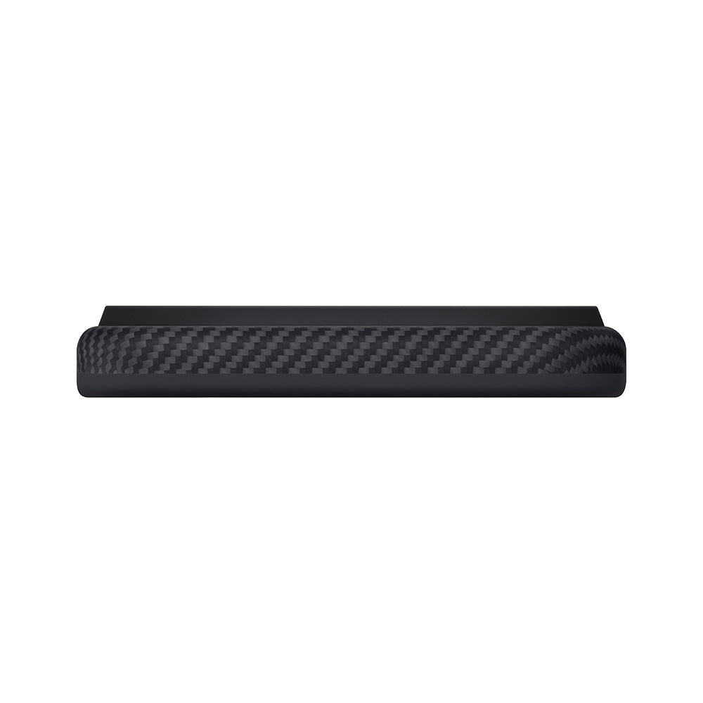 Apple iPhone 17 Pro Max Kılıf M-safe Şarj Özellikli 1500D Aramid Fiber Pitaka Military-Grade Classic Serisi Black-Grey Twill Kapak
