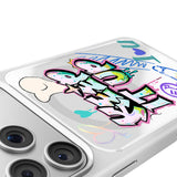 Apple iPhone 17 Pro Max Kılıf M-safe Şarj Özellikli 3D Baskılı Tasarım Mutural Graffiti Serisi Kapak