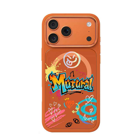 Apple iPhone 17 Pro Max Kılıf M-safe Şarj Özellikli 3D Baskılı Tasarım Mutural Graffiti Serisi Kapak