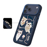 Apple iPhone 17 Pro Max Kılıf M-safe Şarj Özellikli 3D Baskılı Tasarım Mutural The Cat Serisi Kapak