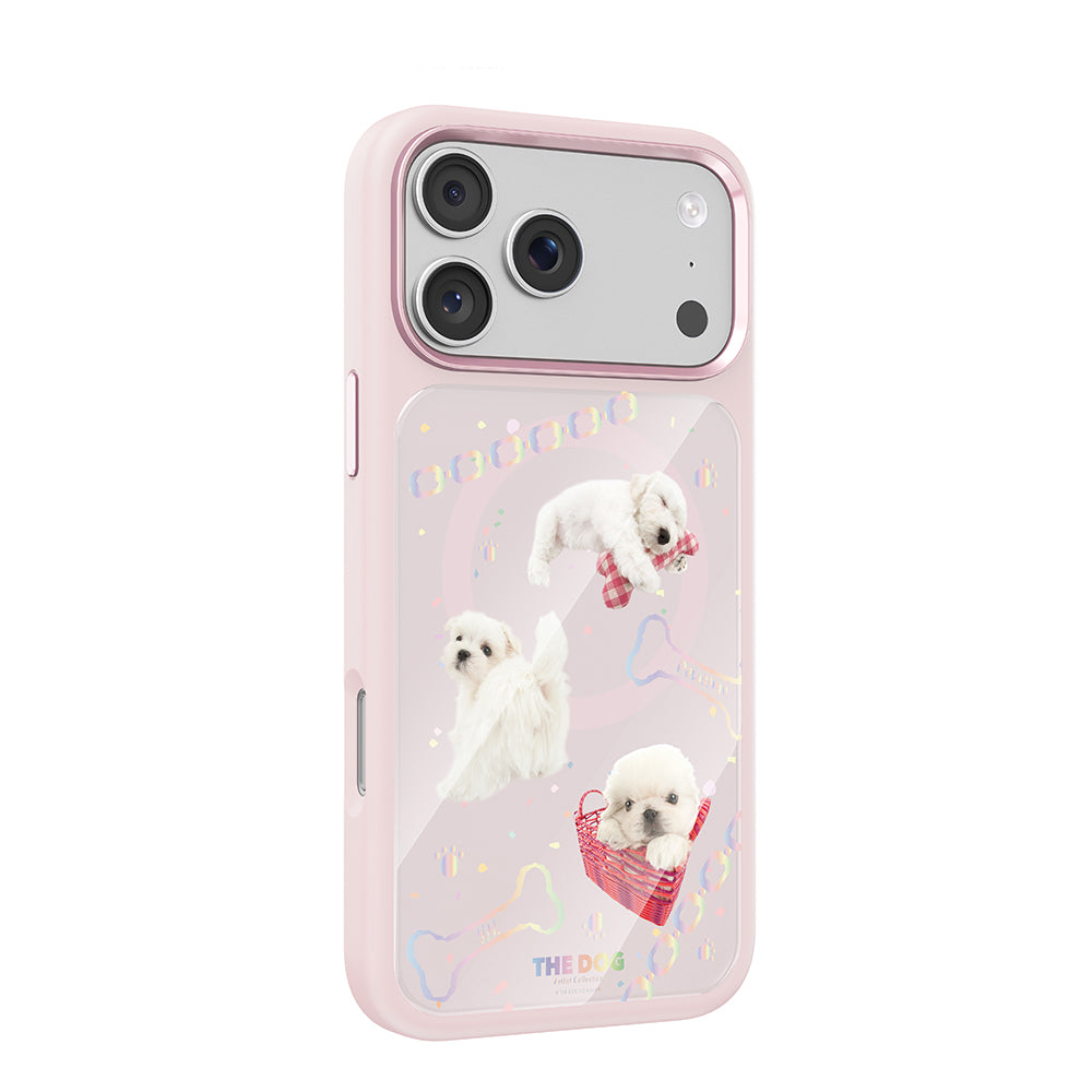 Apple iPhone 17 Pro Max Kılıf M-safe Şarj Özellikli 3D Baskılı Tasarım Mutural The Dog Serisi Kapak