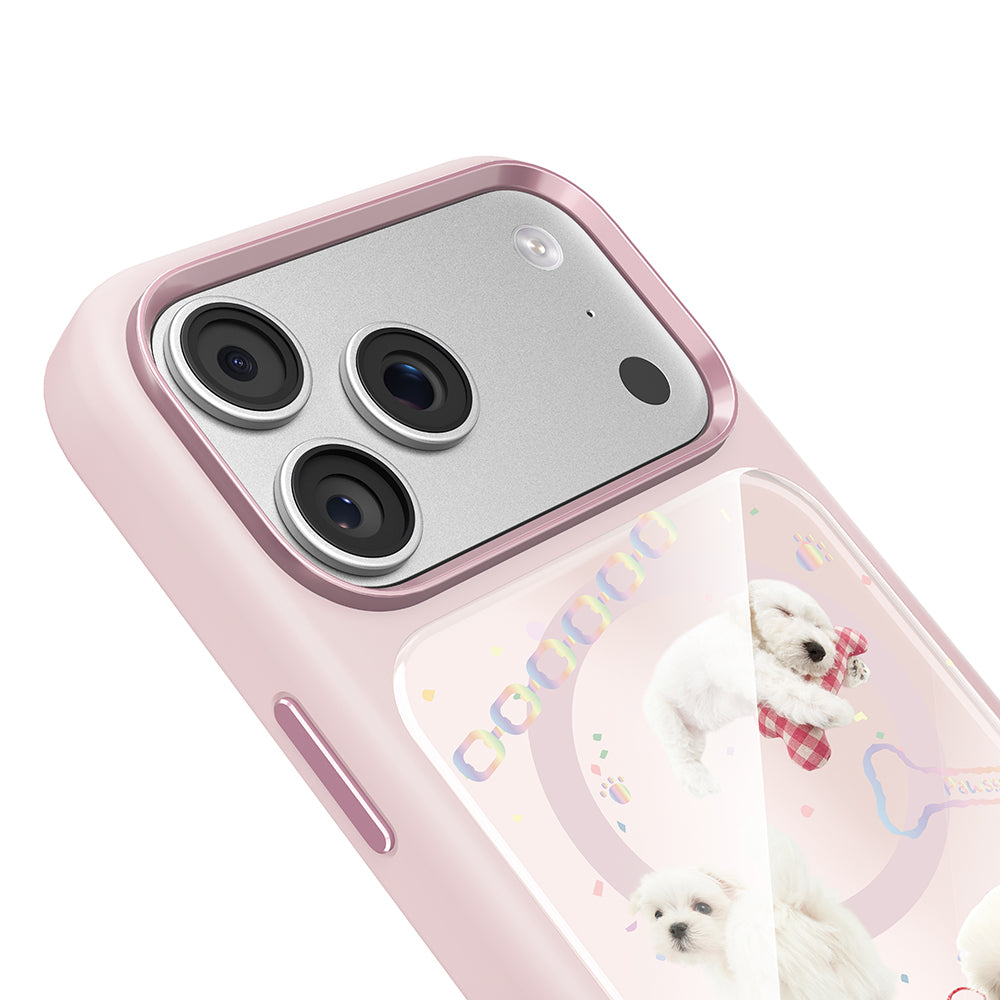 Apple iPhone 17 Pro Max Kılıf M-safe Şarj Özellikli 3D Baskılı Tasarım Mutural The Dog Serisi Kapak