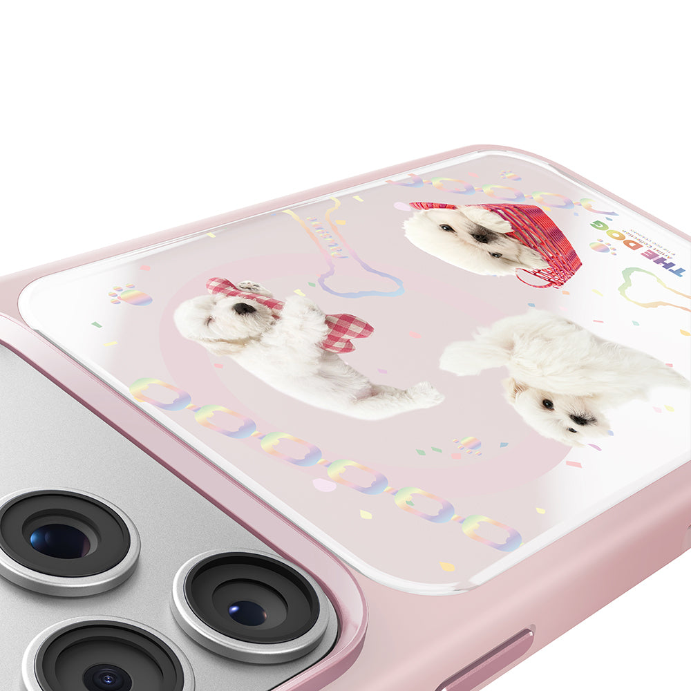 Apple iPhone 17 Pro Max Kılıf M-safe Şarj Özellikli 3D Baskılı Tasarım Mutural The Dog Serisi Kapak