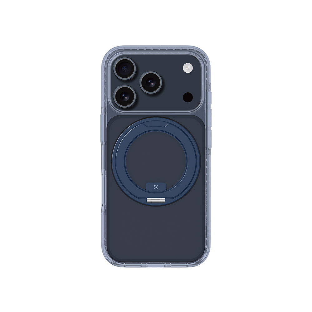 Apple iPhone 17 Pro Max Kılıf M-Safe Şarj Özellikli Airbag Tasarımlı Standlı AmazingThing Titan Pro MagSpin Kapak