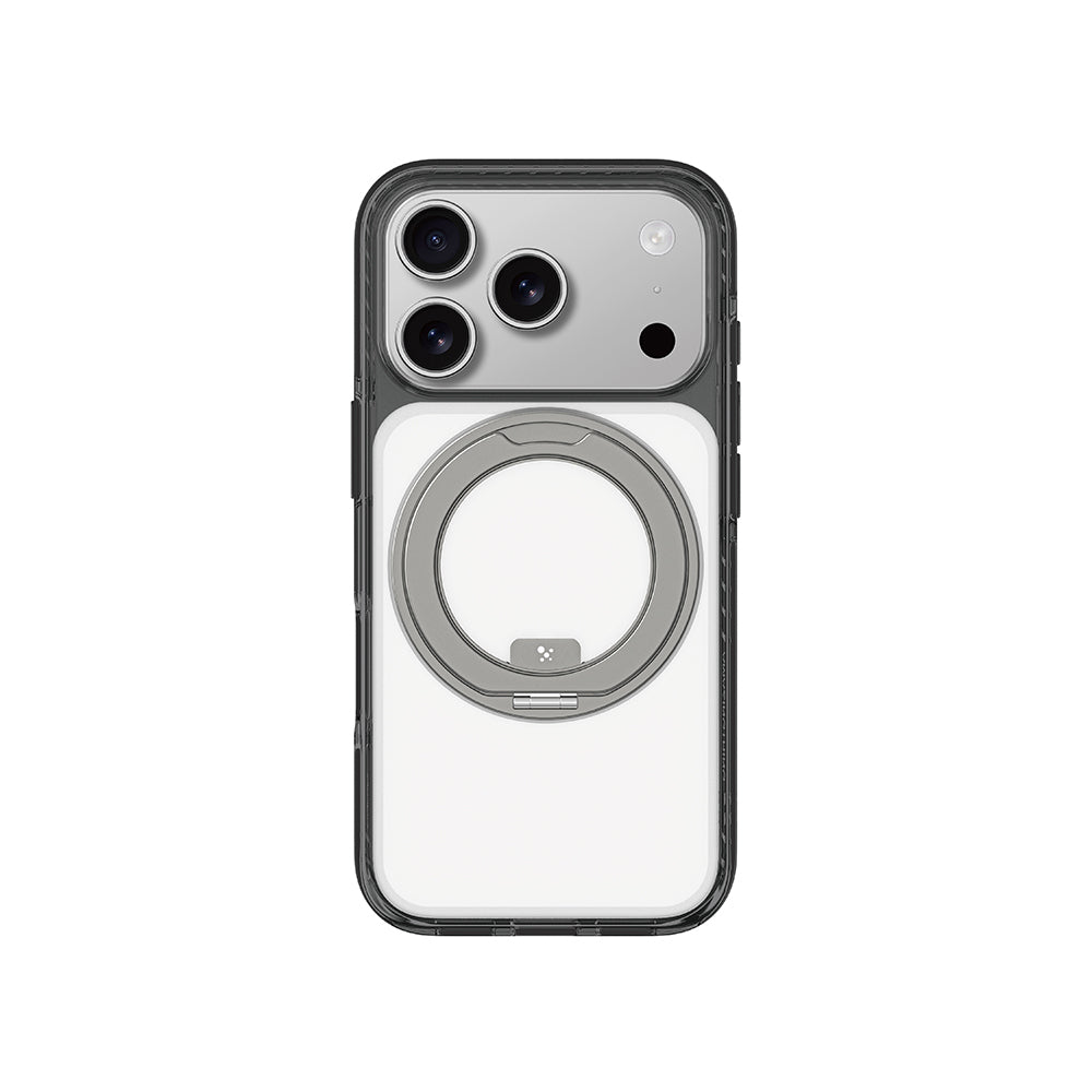 Apple iPhone 17 Pro Max Kılıf M-Safe Şarj Özellikli Airbag Tasarımlı Standlı AmazingThing Titan Pro MagSpin Kapak