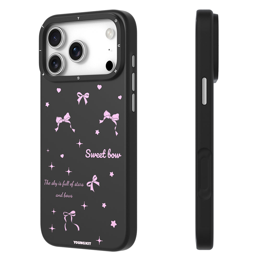 Apple iPhone 17 Pro Max Kılıf M-Safe Şarj Özellikli Airbagli Çift Katmanlı Youngkit Sweathart Serisi Kapak