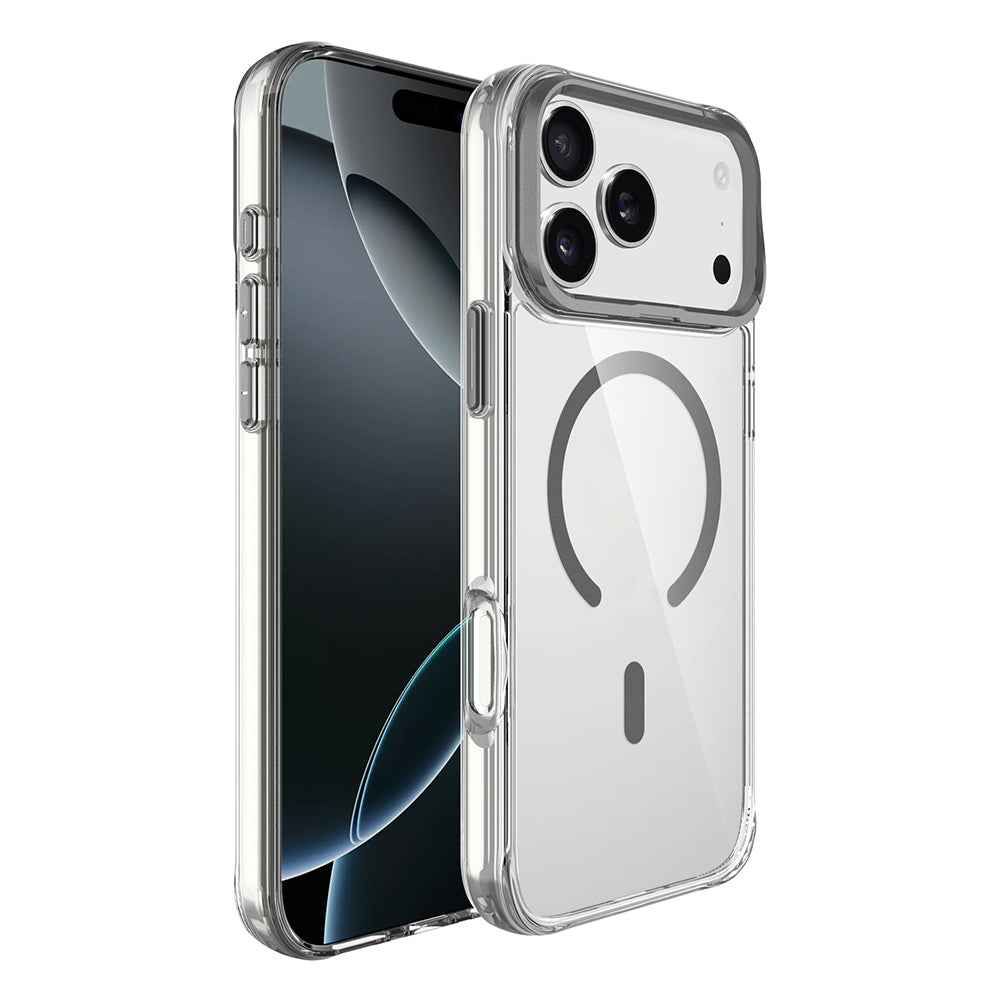 Apple iPhone 17 Pro Max Kılıf M-safe Şarj Özellikli Airbagli Kamera Standlı Zore Azor Kapak