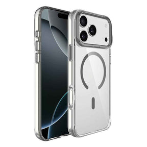 Apple iPhone 17 Pro Max Kılıf M-safe Şarj Özellikli Airbagli Kamera Standlı Zore Azor Kapak