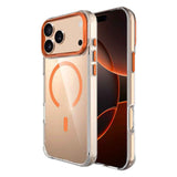 Apple iPhone 17 Pro Max Kılıf M-safe Şarj Özellikli Airbagli Kamera Standlı Zore Azor Kapak