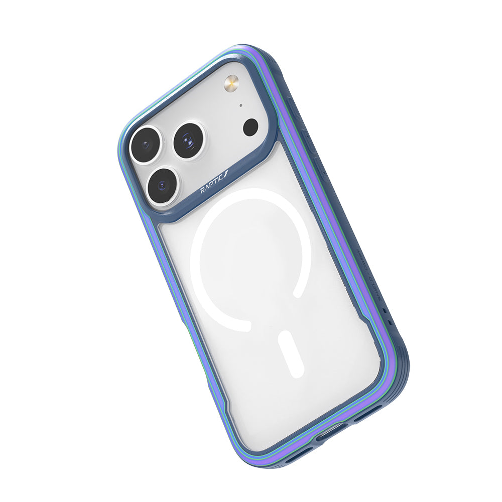 Apple iPhone 17 Pro Max Kılıf M-safe Şarj Özellikli Airbagli Raptic Shield Serisi Şeffaf Arka Yüzey Kapak