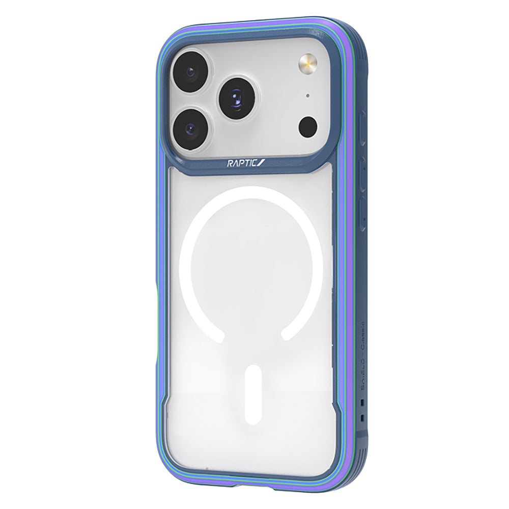 Apple iPhone 17 Pro Max Kılıf M-safe Şarj Özellikli Airbagli Raptic Shield Serisi Şeffaf Arka Yüzey Kapak