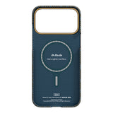Apple iPhone 17 Pro Max Kılıf M-safe Şarj Özellikli Aramid Karbon Fiber Pitaka Breath of Veins Serisi Kapak