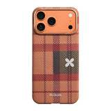 Apple iPhone 17 Pro Max Kılıf M-safe Şarj Özellikli Aramid Karbon Fiber Pitaka Flora in Grid Serisi Kapak