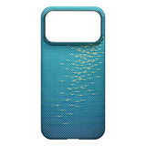 Apple iPhone 17 Pro Max Kılıf M-safe Şarj Özellikli Aramid Fiber Pitaka Glints of Gold Ultra Slim Serisi Kapak