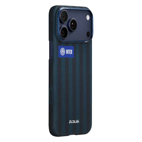 Apple iPhone 17 Pro Max Kılıf M-safe Şarj Özellikli Aramid Karbon Fiber Pitaka İnternazionale Milano Serisi Kapak