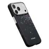 Apple iPhone 17 Pro Max Kılıf M-safe Şarj Özellikli Aramid Karbon Fiber Pitaka Sakura Hours Serisi Kapak