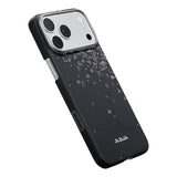 Apple iPhone 17 Pro Max Kılıf M-safe Şarj Özellikli Aramid Karbon Fiber Pitaka Sakura Hours Serisi Kapak