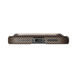 Apple iPhone 17 Pro Max Kılıf M-safe Şarj Özellikli Aramid Fiber Pitaka Tactile Woven Sunset-Moonrise Serisi Kapak