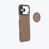 Apple iPhone 17 Pro Max Kılıf M-safe Şarj Özellikli Aramid Fiber Youngkit 1500D Kevlar Extreme Wing Titanyum-Gold Serisi Kapak