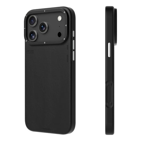Apple iPhone 17 Pro Max Kılıf M-safe Şarj Özellikli Basit Mat Deri Desenli Youngkit Tech Fashion Serisi Kapak