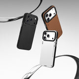 Apple iPhone 17 Pro Max Kılıf M-safe Şarj Özellikli Basit Mat Deri Desenli Youngkit Tech Fashion Serisi Kapak