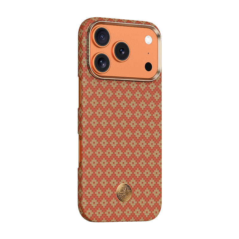 Apple iPhone 17 Pro Max Kılıf M-Safe Şarj Özellikli Benks ArmorAir ArmorGrid Serisi Kevlar Kapak