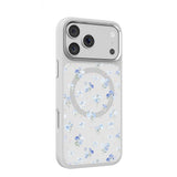 Apple iPhone 17 Pro Max Kılıf M-safe Şarj Özellikli Çiçek Tasarımlı Mutural Flower Serisi Kapak